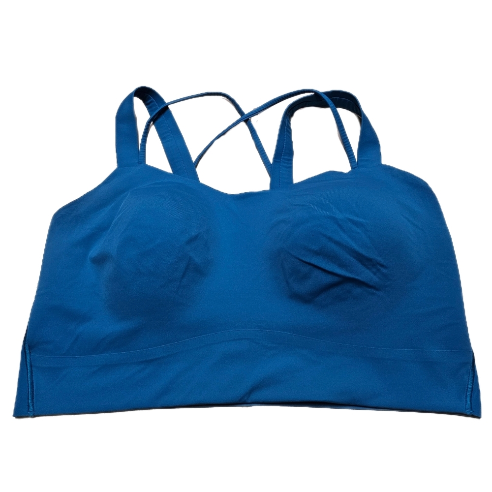 COPY - Lululemon Like a Cloud Longline Bra D/DD Cup (Hawaiian Blue)